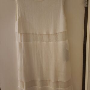 Osklen Elegant Cream Midi Dress